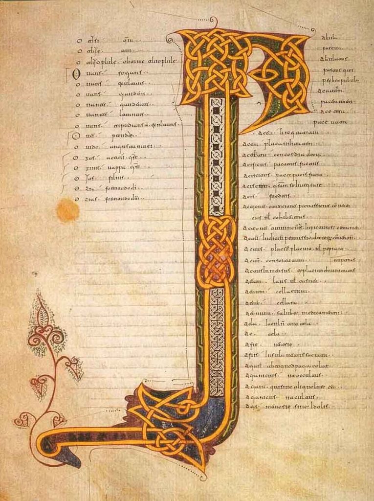 Códice 46. Glosario. Monasterio de San Millán de la Cogolla